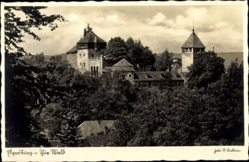 Ak Elgersburg in Thüringen, Teilansicht