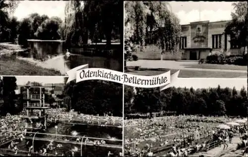 Ak Odenkirchen Bellermühle Mönchengladbach, Schwimmbad