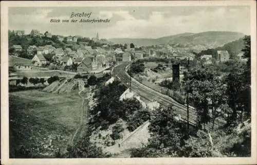 Ak Betzdorf an der Sieg, Blick von Alsdorferstraße, Gesamtansicht