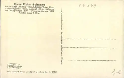Ak Johanngeorgenstadt im Erzgebirge, Hans Heinz-Schanze, Winter