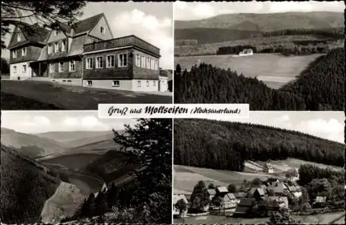 Ak Mollseifen Winterberg im Sauerland, Panorama, Schullandheim der Stadt Dortmund