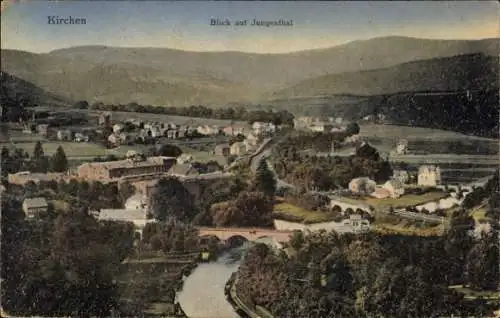 Ak Kirchen an der Sieg, Jungental, Panorama