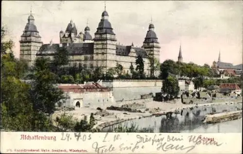 Ak Aschaffenburg in Unterfranken, Schloss