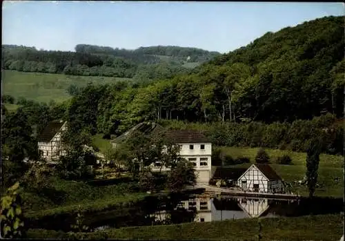 Ak Neviges Velbert Nordrhein Westfalen, Hotel-Restaurant Delbachmühle, Wald