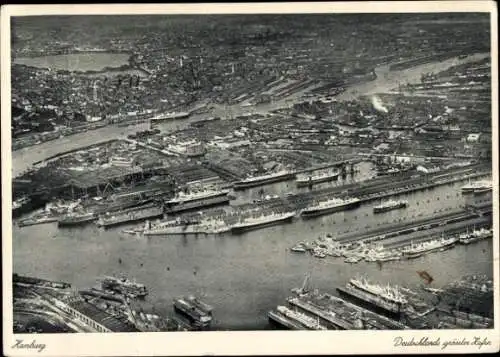 Ak Hamburg Mitte Altstadt, Deutschlands größter Hafen