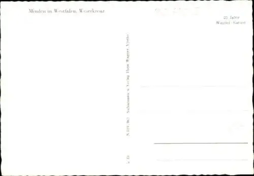 Ak Minden in Westfalen, Schleuse, Weserkreuz, Mittellandkanal, Westf. Pforte