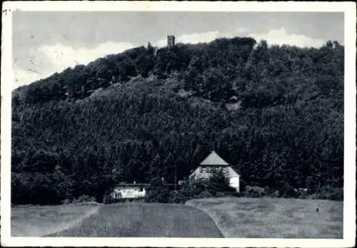 Ak Rinteln an der Weser, Bremer Schullandheim, Teilansicht, Turm