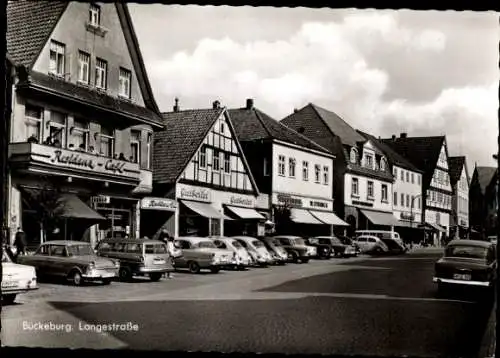 Ak Bückeburg im Kreis Schaumburg, Langestraße, Residenz-Cafe