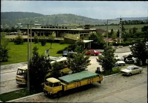 Ak Niefern in Baden, Autobahnraststätte Pforzheim, LKW