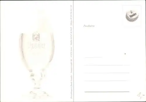 Ak Bier, Stauder, Spruch, Uniformen, Reklame