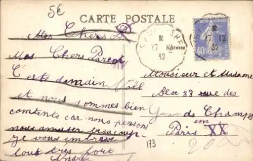 Ak Montigny sur Loing Seine et Marne, Casse des Ecoles du XX, Le Refectoire
