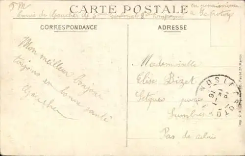 Ak Corbie Somme, vue vers la Gare et la Neuville