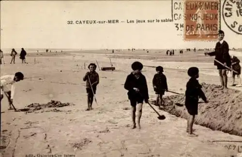 Ak Cayeux sur Mer Somme, les jeux sur le sable