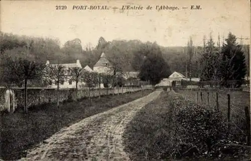 Ak Magny les Hameaux Yvelines, Abtei Port-Royal des Champs, Abtei, Zufahrt