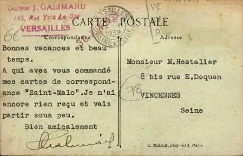 Ak Magny les Hameaux Yvelines, Abtei Port-Royal des Champs, Abtei, Zufahrt