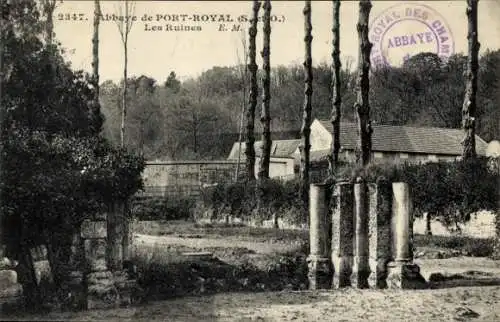 Ak Magny les Hameaux Yvelines, Abtei Port-Royal des Champs, Ruinen