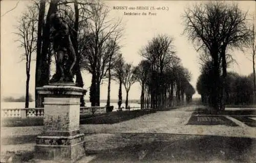 Ak Rosny sur Seine Yvelines, Park