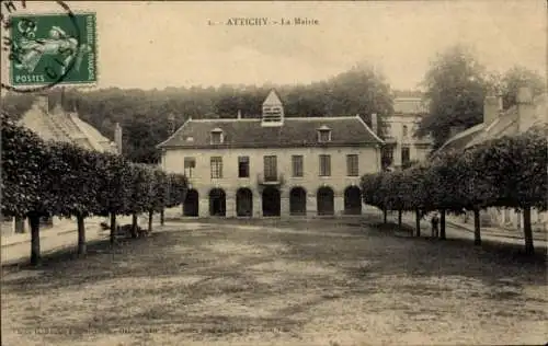 Ak Attichy Oise, Rathaus