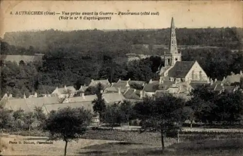 Ak Autrêches Oise, Vue prise avant la Guerre