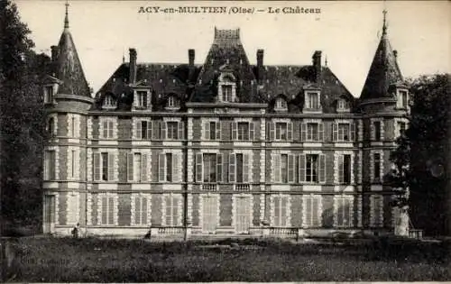 Ak Acy en Multien Oise, Schloss