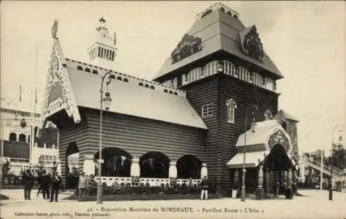 Ak Bordeaux Gironde, Internationale Schifffahrtsausstellung, Russischer Pavillon, Isba