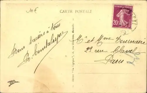 Ak Aubagne Bouches du Rhone, un coin de la vieille Ville