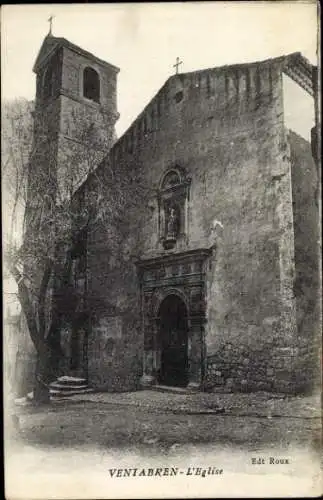 Ak Ventabren Bouches du Rhône, Kirche