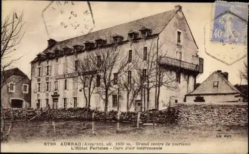 Ak Aubrac Aveyron, Hotel Parisien