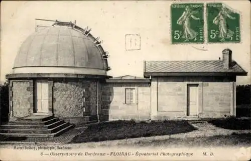 Ak Floirac Gironde, Observatoire de Bordeaux