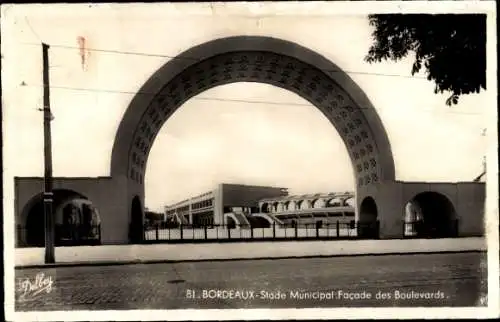 Ak Bordeaux Gironde, Stadion, Boulevard-Fassade, Tor