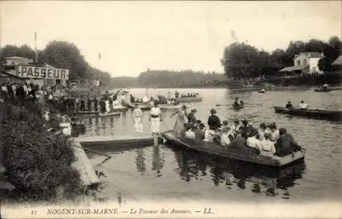 Ak Nogent sur Marne Val de Marne, Passeur des Amours