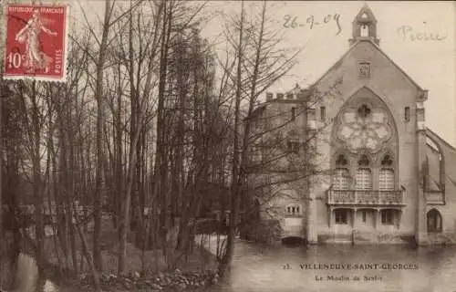 Ak Villeneuve Saint Georges Val de Marne, Le Moulin de Senlos