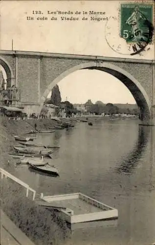 Ak Nogent sur Marne Val de Marne, Un coin du Viaduc