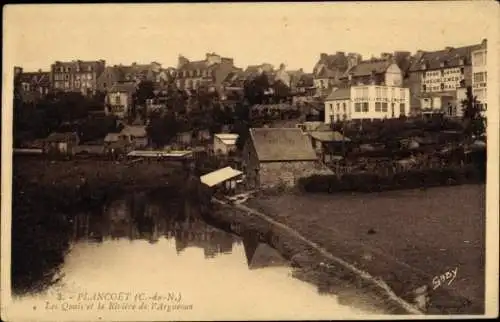 Ak Plancoët Cotes d'Amor, Les Quais, Riviere de l'Arguenon