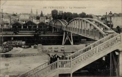 Ak Périgueux Nouvelle-Aquitaine Dordogne, La Passerelle