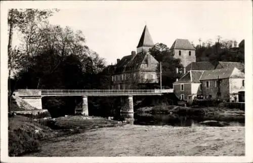 Ak Tourtoirac Dordogne, Brücke, Abtei