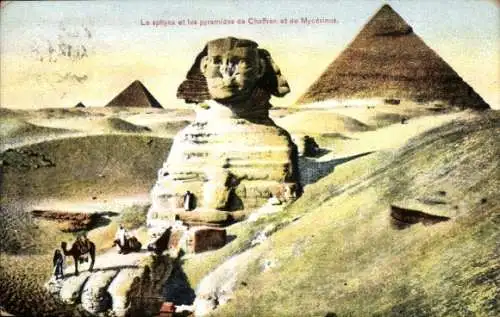 Ak Ägypten, Sphinx und Pyramiden