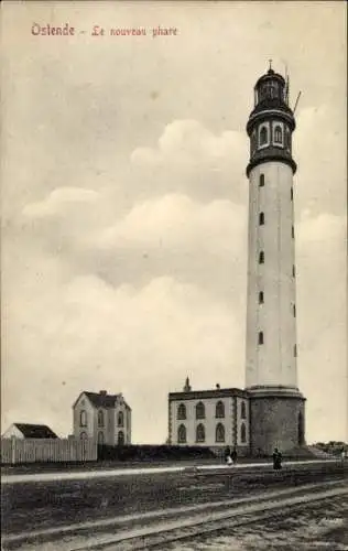 Ak Ostende Westflandern, Neuer Leuchtturm