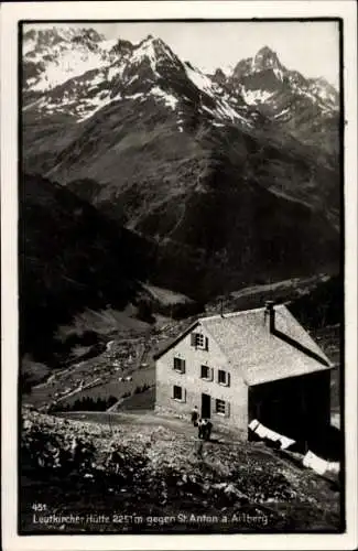 Ak St. Anton am Arlberg in Tirol, Leutkirchner Hütte, Almerjoch, Sektion Schwarzer Grat