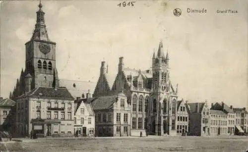 Ak Diksmuide Dixmude Westflandern, Grand'Place