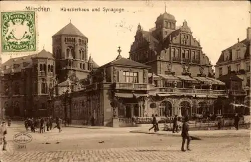 Ak München, Künstlerhaus, Synagoge