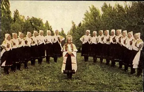 Ak Slowakei, Frauen in slowakischer Tracht