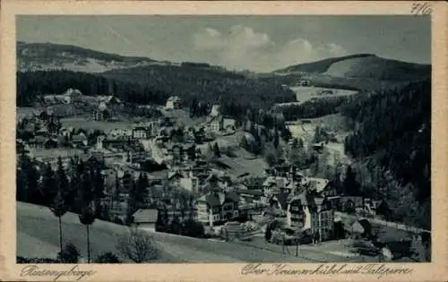 Ak Karpacz Ober-Krummhübel im Riesengebirge Schlesien, Panorama, Talsperre