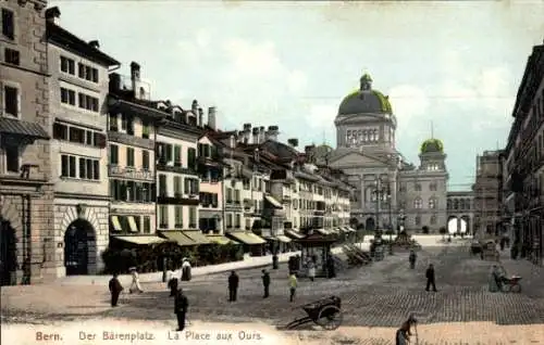 Ak Bern Stadt Schweiz, Bärenplatz