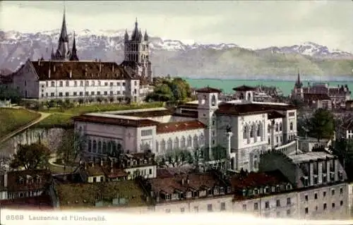 Ak Lausanne Kanton Waadt, Kathedrale, Universität