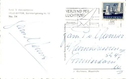 Ak Helle Wittem Limburg Niederlande, Fachwerkbau