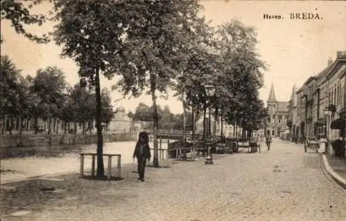 Ak Breda Nordbrabant Niederlande, Hafen