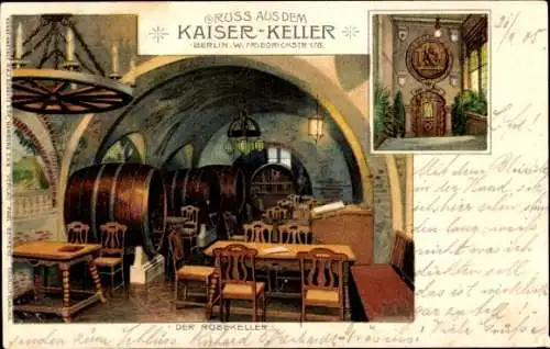 Litho Berlin Mitte, Kaiser Keller, Friedrichstraße 178, Rosekeller, Fässer