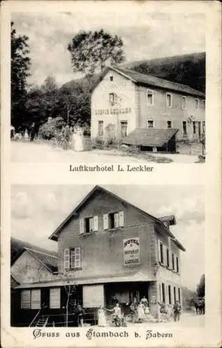 Ak Stambach Elsass Bas Rhin, Luftkurhotel L. Leckler