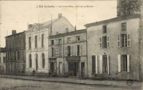 Ak La Crèche Deux Sèvres, Grande Rue